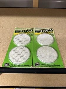 Hy-Ko Press On white Reflectors 2-2 Packs New In Package Vintage 3” - Picture 1 of 4