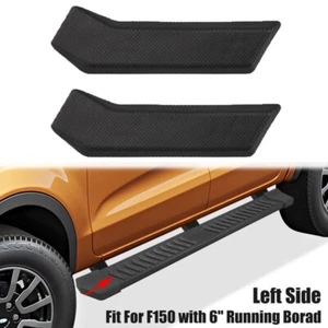 Black Left Side Running Board Step Pad Grip Cover Fit For Ford F-150 2015-2022 - Picture 1 of 8