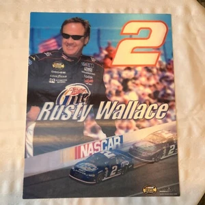 Motion Imaging NASCAR Rust Wallace Miller Lite Poster 3D Holographic Lenticular - Picture 1 of 24