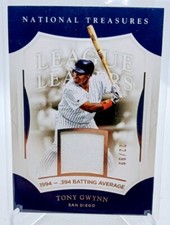 2017 Panini National Treasures League Leaders Patch /99 Tony Gwynn #LL-TG HOF