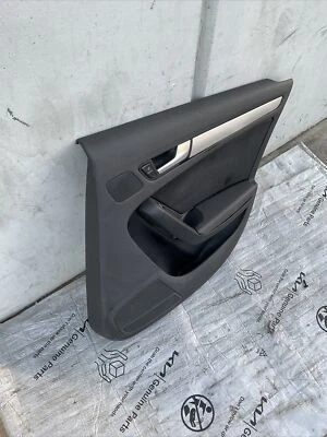 AUDI A4 B8 2009-2016 lado del pasajero trasero derecho cuero negro puerta panel de tarjetas OEM Foto 1 de 4