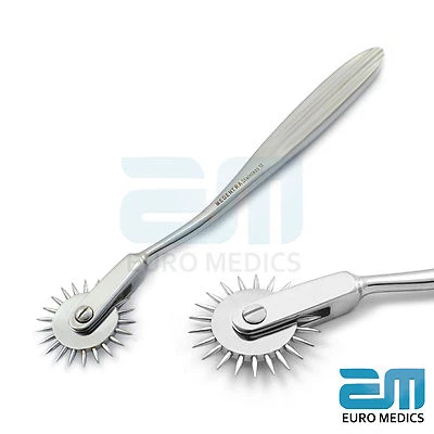 MEDENTRA MANUFACTURING PK Diagnostisches neurologisches Wartenberg Stiftrad 22 cm medizinischer Fetisch SS CE *