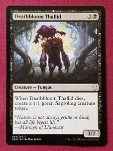 Magic The Gathering DOMINARIA DEATHBLOOM THALLID black card MTG - Picture 1 of 2