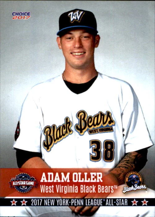 2017 New York-Penn League All-Stars Choice #56 Adam Oller Conroe Texas TX Card - Image 1 of 2