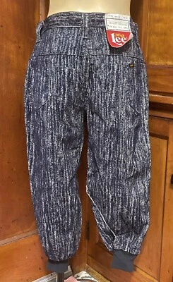 Pantalones de mezclilla vintage años 70 Knicker Knockers Lee Miss Lee talla 15 31 cintura 42 caderas nuevos de stock Foto 1 de 4