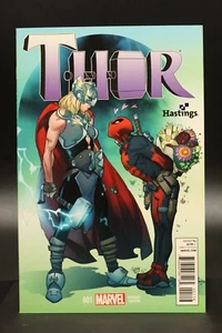 Thor (2014) #1 Pasqual Ferry Hastings Deadpool Variant Jane Foster As Thor NM - Picture 1 of 3