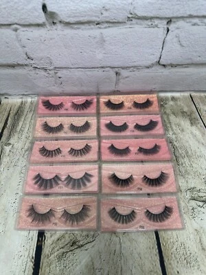 Lot of 10 Pairs 3D Faux Mink Eye Lashes - Image 1 of 4