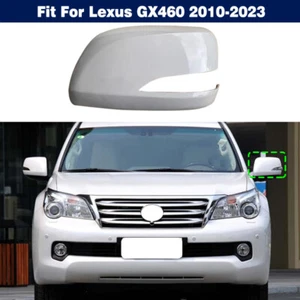 Left Side Rearview Mirror Cover Housing Cap Pure White For Lexus GX460 2010-2023 - Picture 1 of 7