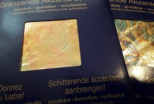 Blattmetall mehrfarbig schimmernd, 6 Stück 14x14cm Deko Basteln DIY - Bild 1 von 15