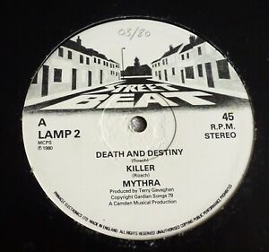 RARE~EXCELLENT~MYTHRA~DEATH AND DESTINY~NWOBHM~1980 STREET BEAT UK 12"~METAL