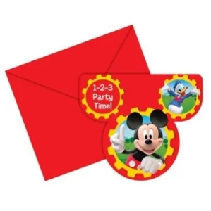Disney Mickey Mouse Clubhouse Party Invitations An Envolopes Birthday Invites - Picture 1 of 1