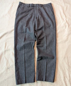 J.CREW Herren Baumwolle Twill Bowery Freizeit gerades Bein Hose Größe 36x30 (34 Etikett) - Bild 1 von 11