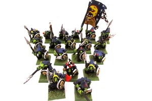 OOP Citadel / Warhammer Plastic Chaos Night Goblin Spear Unit - Picture 1 of 7
