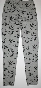 Gap Kids Girls Gray Halloween Bat Leggings Size L 10 EUC - Picture 1 of 3