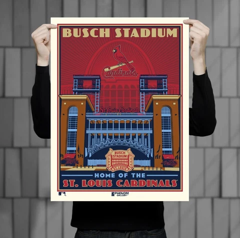 Phenom Gallery St. Louis Cardinals Busch Stadium screenprint seriograph Cover