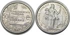 elf French Oceania 50 Centimes 1949 Island Outrigger