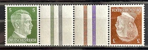 1941 Francobolli tedeschi (striscia) Mi:DR KZ38 782+Z+Z+784 MNH - A. Hitler 8 rpf/412 - Foto 1 di 1