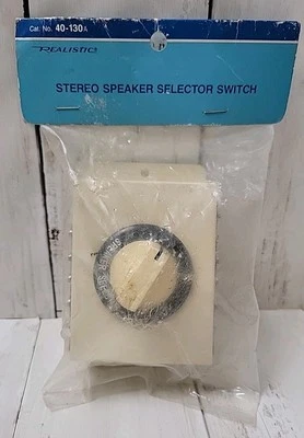 Realistic Stereo Speaker Selector Switch NOS Radio Shack 40-130A - Image 1 of 4