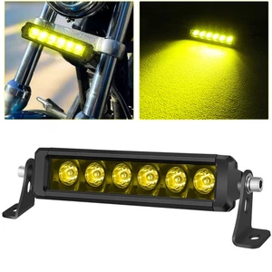 6/8inch 60W Amber Spot Flood LED Work Light Bar Fog Lamp Off Road Driving Truck - Picture 1 of 12