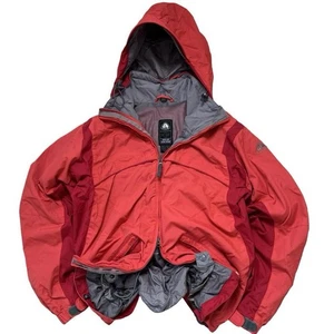 Gorpcore Nike ACG Orange & Red Nylon Shell Windbreaker Jacket Size XL - Picture 1 of 7