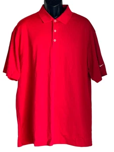 Nike Golf Mens Red Polo Shirt Size XL - Picture 1 of 10