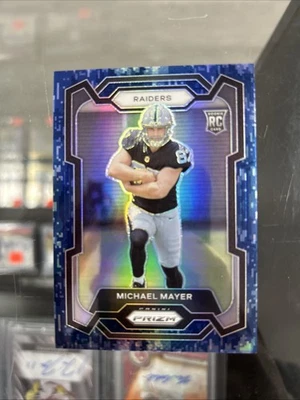 2023 Prizm Michael Mayer Blue Camo #25/25 Rookie Las Vegas Raiders - Image 1 of 4