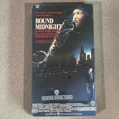 BRAND NEW Round Midnight (VHS; 1987) Dexter Gordon RARE Sealed OOP Watermarks - Image 1 of 4