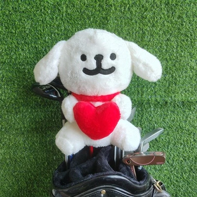 Loving Puppy Driver Head Cover 460cc White Dog Golf Club Wood Headcover - Image 1 of 4