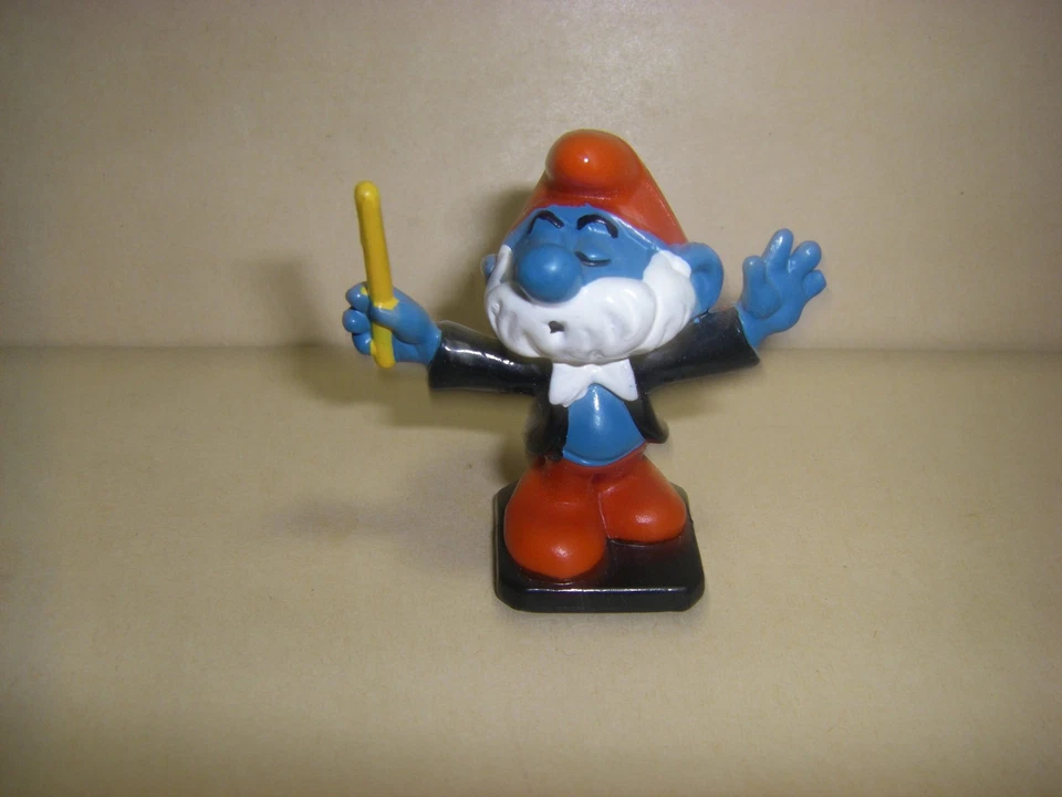 20092 Dirigent Schlumpf Bully Peyo West Germany Schlümpfe Smurfs - Bild 1 von 3