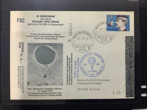 FLIGHT COVER: SWITZERLAND BALLOON COVER 1977 - Picture 1 of 1