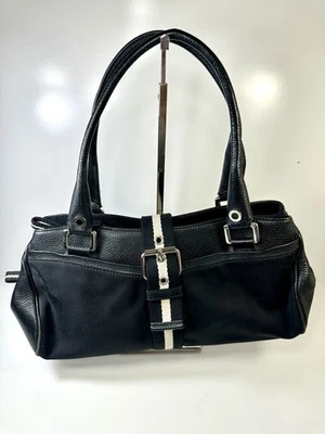 Bolso de hombro de cuero vintage años 90 Y2K Valerie Stevens años 2000 varios bolsillos Foto 1 de 4