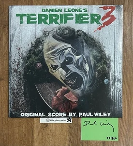 *SEALED* Terrifier 3 movie soundtrack score vinyl record SIGNED Paul Wiley card - Picture 1 of 1