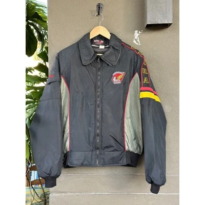 Vintage 90s Y2K Crown GWRRA Gold Wing Peg Men's Large Motorcycle Varsity Jacket - Image 1 of 4