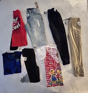 Boys Clothes Lot-Size 10/12 - Lot Of  7- Shirts Shorts Pants New With Tags - Picture 1 of 6