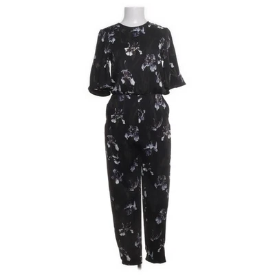 H&M, Jumpsuit, Größe: 34, Schwarz/Mehrfarbig, Baumwolle/Polyester, Blumen #iun - Bild 1 von 4