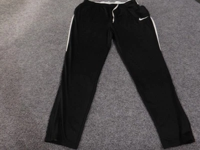 Nike Dri-Fit Track Pants Mens 2XL Black White Athletic Polyester 839363-010 - Image 1 of 4