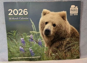 2026 National Parks Conservation Assoc. Wandkalender Landschaft schöne Fotos - Bild 1 von 15