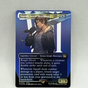 MTG - Squall, SeeD Mercenary (Borderless) Final Fantasy Foil NM Pack Fresh - Bild 1 von 1