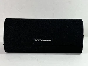 DOLCE & GABBANA EYEGLASSES GLASSES OPTICAL LARGE BLACK CASE & CLOTH - Picture 1 of 4