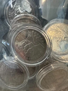 1991-1995-P WORLD WAR II Commemorative Half Dollar 12 Coin LOT Proof in Capsules - Picture 1 of 1