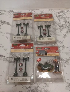 Lemax Street Lamps (3) +Ocean Rowboat Village Collection New In Pkg - Picture 1 of 10