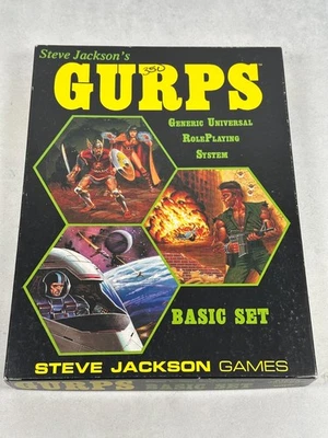VTG 1986 GURPS Basic Set Role Playing RPG Game Steve Jackson Books 1 2 - Image 1 of 4
