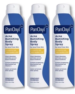 PanOxyl Acne Banishing Body Spray with 2% Salicylic Acid 6 OZ (3-Pack) - Picture 1 of 5