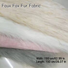 Faux Fox Fourrure Tissu Peluche Souple Fond pour Canapé Maison Décoration DIY