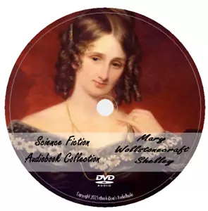 Mary W. Shelley 8 Science Fiction Audiobooks Frankenstein Falkner in 1 MP3 DVD - Picture 1 of 1