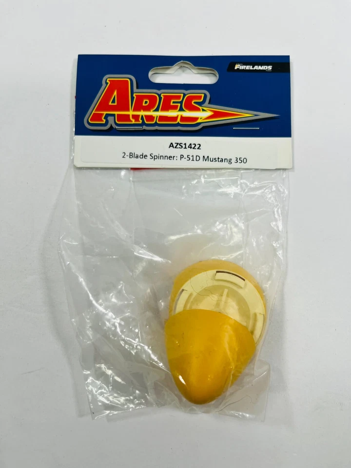 AZS1422 Ares 2 Hojas Spinner Amarillo Se Adapta a P-51D Mustang 350 Nuevo Empaquetado Foto 1 de 1