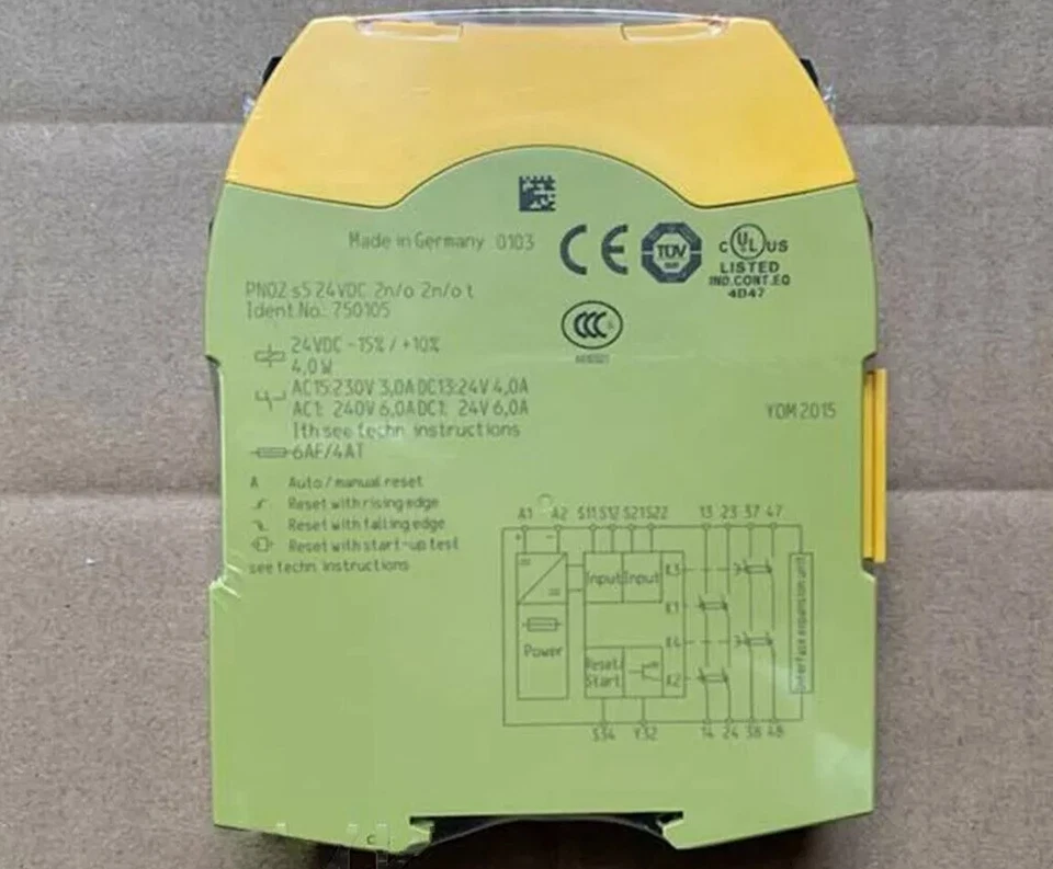 1PC New Pilz 750105 PNOZ S5 24VDC safety relay USA Pilz 750105 New in Box 750105 - Image 1 of 3