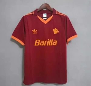 MAGLIA AS ROMA SERIE A 91 92 SOCCER JERSEY CAMISETA CALCIO NEW VINTAGE BARILLA - Picture 1 of 4