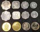 Sri Lanka 6 Coins Set 1, 2, 5, 10, 25 Cents & 1 Rupee UNC World Coins