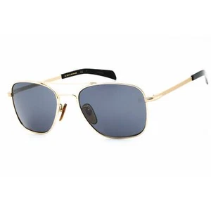 David Beckham Men's Sunglasses Gold Frame Silver Sp Lens DB 7019/S 0J5G T4 - Picture 1 of 2